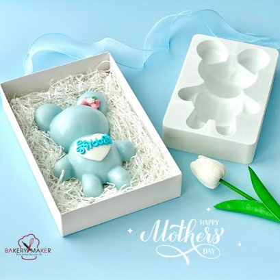 พิมพ์ซิลิโคนหมีเท็ดดี้ 3D ขนาด 7นิ้ว