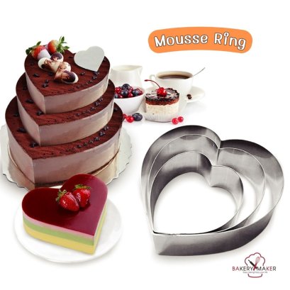ริงแสตนเลสทรงหัวใจ/มูสริง  heart mousse ring 1 ชิ้น