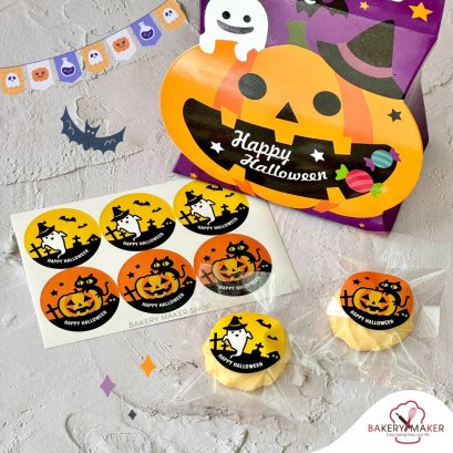 สติ๊กเกอร์ดวงกลม Halloween 30 ดวง