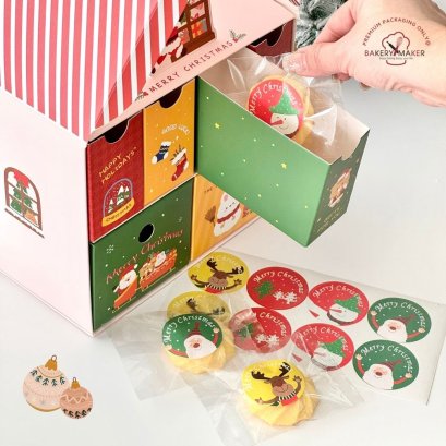 สติ๊กเกอร์ธีมคริสมาส (X&#039;mas) 32 ดวง