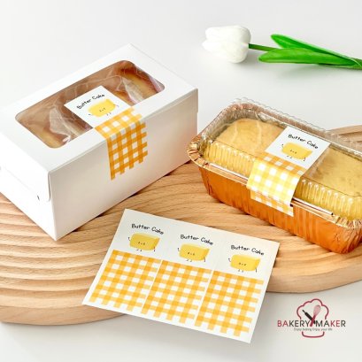 สติ๊กเกอร์ บัตเตอร์เค้ก Butter cake 18 ดวง