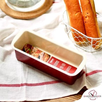 พิมพ์เค้ก/ขนมปัง เทฟล่อนสีแดง 1 ชิ้น