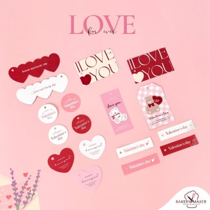 ป้ายห้อย Valentine Tag 12 ชิ้น