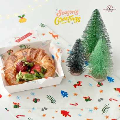 X'mas Wax paper Colorful ธีมคริสต์มาส 20 แผ่น
