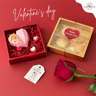 กล่องกระดาษฝาพลาสติกใส 5 ใบ