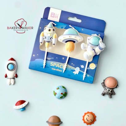 เทียน Space 3 ชิ้น
