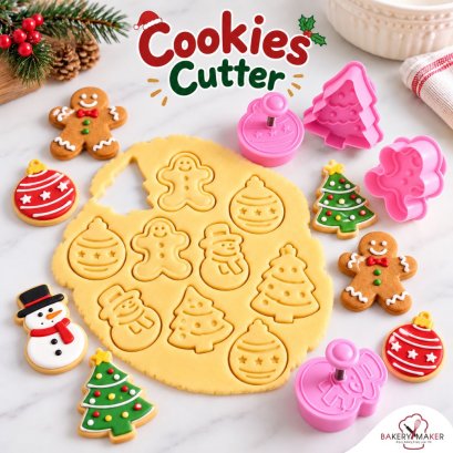 พิมพ์กดคุ้กกี้ Christmas 4 ลาย