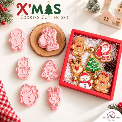 X'mas cookies cutter set เซ็ทพิมพ์กดคุ้กกี้ 6 ชิ้น