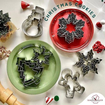 Christmas Cookie Cutter พิมพ์กดคุกกี้คริสต์มาส 1 เซ็ท