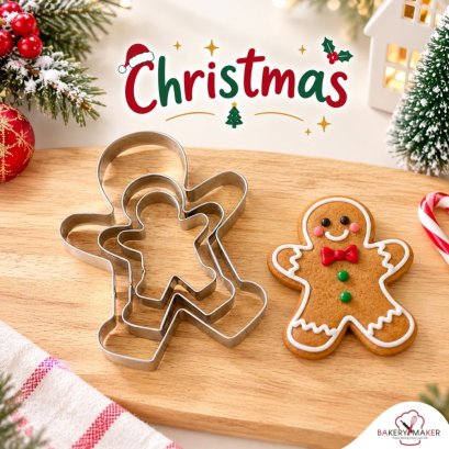 Gingerbread man พิมพ์กดคุกกี้เซ็ท 3 ขนาด