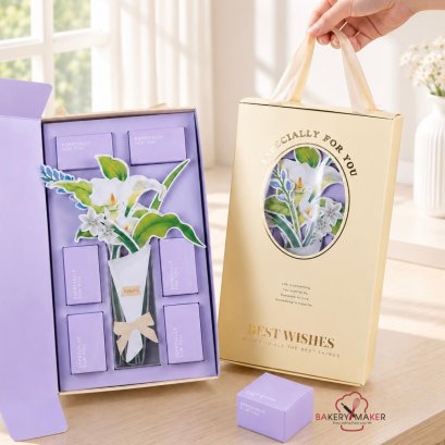 กล่องขนมไหว้พระจันทร์/กล่องของขวัญบรรจุ 8 ชิ้น Best Wish Surprise (Gift Box) 1 ชุด