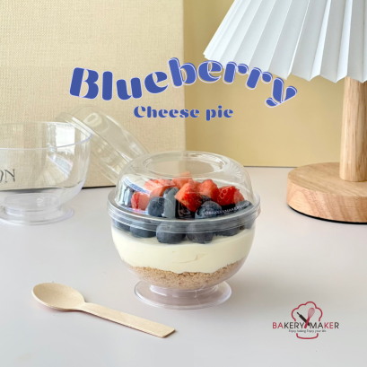 ถ้วยพลาสติกใส (222) พร้อมฝา 20 ใบ