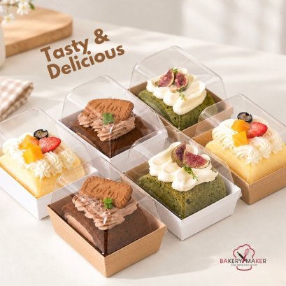 Snack box กล่องสแน็คบ็อค ฝาสูง 10 ใบ ไม่รวมสติกเกอร์
