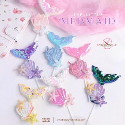 หางปลา Mermaid สีฟรุ้งฟริ้ง 1 ชิ้น
