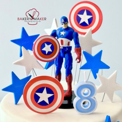 เซ็ทตกแต่งเค้ก Captain America