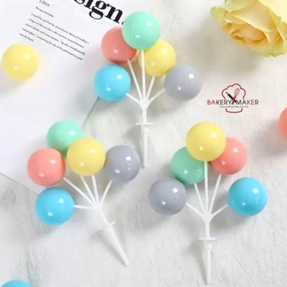 ลูกโป่งพลาสติกตกแต่งเค้ก 1 ชิ้น