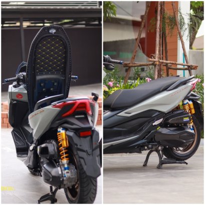 เบาะแท้ FORZA สองตอนบาง พิเศษ! ด้ายเหลือง