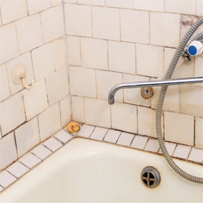 เชื้อรา ราดำ คราบเหลือง ร่องยาแนว ในห้งอน้ำ แก้ไขอย่างไร ?