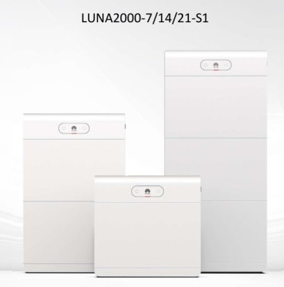 แบตเตอรี่ลิเธียม Huawei LUNA2000-7/14/21-S1 ขนาด 7/14/21KWh พร้อมชุดชาร์จเจอร์ LUNA2000-10KW-C1