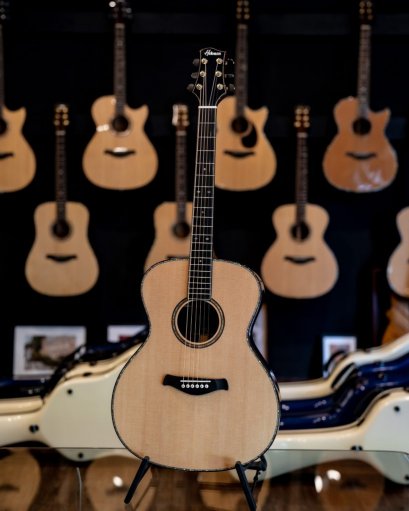 Herman Acoustic Guitar Model HM9 Custom OM Deep Body All Solid 5A Spruce / Rosewood