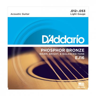 D'Addario EJ16 Phosphor Bronze Acoustic Light 12-53
