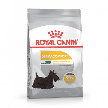 Royal Canin Mini Dermacomfort สูตร หมาโต พันธุ์เล็ก ลดอาการแพ้บำรุงผิว ขนาด 1kg.