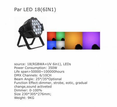 Par LED 18(6in1)