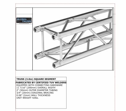 Global Truss F34  3 m.