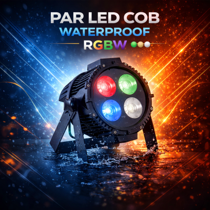 Par LED COB 4x50w ( 4in1) rgbw กันน้ำ