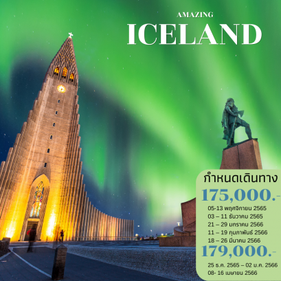 Amazing Iceland 9 วัน  (Northern Light)