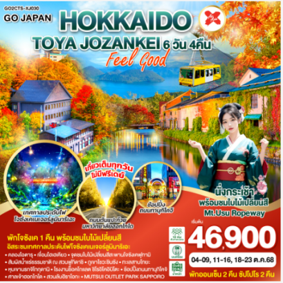 HOKKAIDO TOYA JOZANKEI FEEL GOOD 6D 4N-XJ