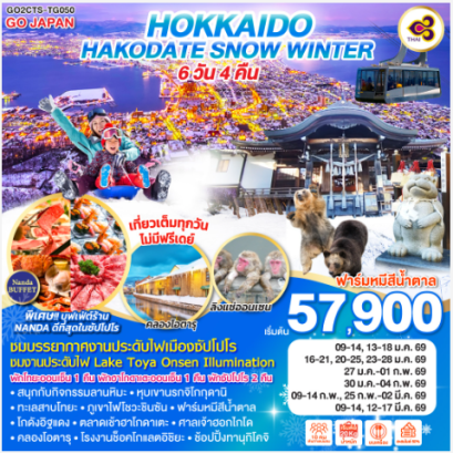 HOKKAIDO HAKODATE SNOW WINTER 6D 4N-TG