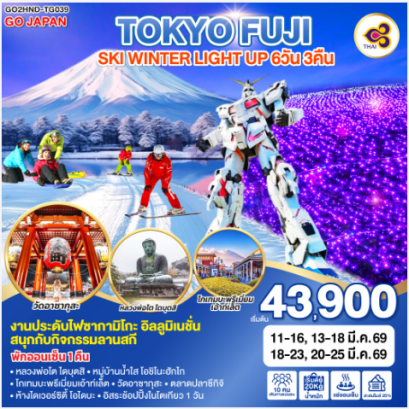 TOKYO FUJI SKI WINTER LIGHT UP 6D 3N - TG