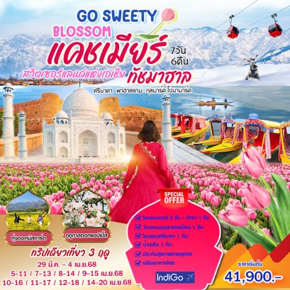 Tulip Go Sweety Kashmir 7 วัน 6 คืน-6E
