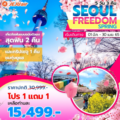 Seoul Freedom + Jeju Trip Springr 5วัน3คืน -7C