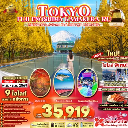 TOKYO FUJI ENOSHIMA KAMAKURA IZU 6 วัน 4 คืน-XJ