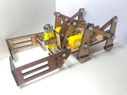 ชุดคิตหุ่นยนต์ Crop-Bot 6 ขา รุ่น DC Motorgear ไม่รวมรีโมต