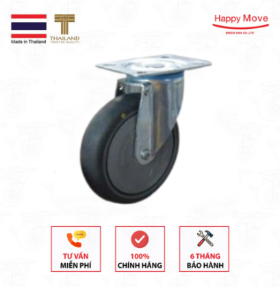 Bánh xe đẩy cao su chống tĩnh điện càng xoay, bánh xe dẫn điện - Pareo