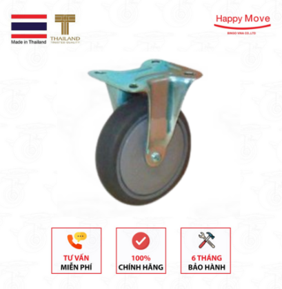 Bánh xe cao su chống tĩnh điện càng cố định, bánh xe dẫn điện - Pareo