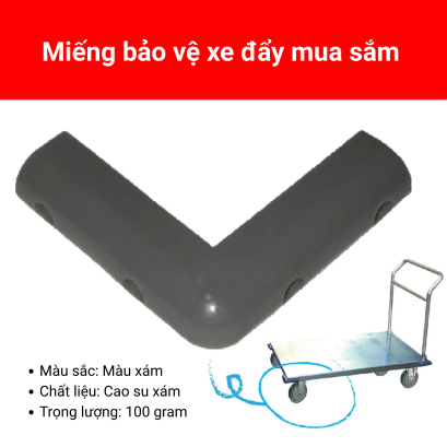 Miếng bọc g&oacute;c cao su chống trầy, viền cao su chống trầy cho xe đẩy, miếng chắn chống trầy - Phụ kiện xe đẩy - Happy Move