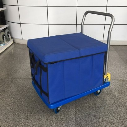 Xe đẩy hàng gấp gọn có thùng giữ nhiệt 150kg