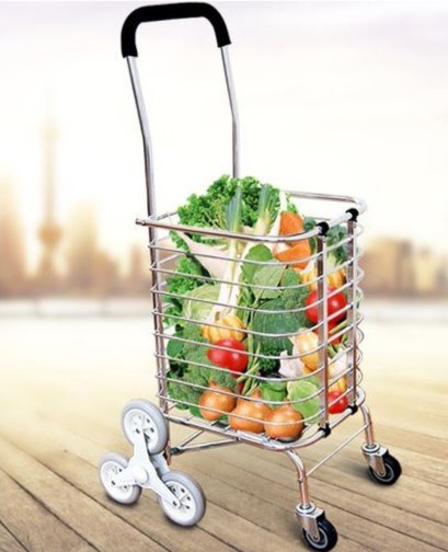 Xe đẩy hàng đi chợ