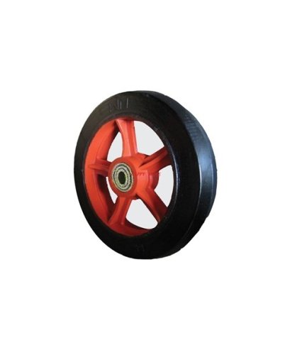 B&aacute;nh xe kh&ocirc;ng c&agrave;ng, b&aacute;nh xe cao su m&agrave;u đen l&otilde;i gang, k&iacute;ch thước 250x75mm - PAREO