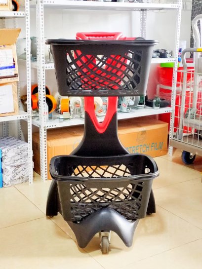 Xe đẩy siêu thị mini 2 tầng - Happy Move