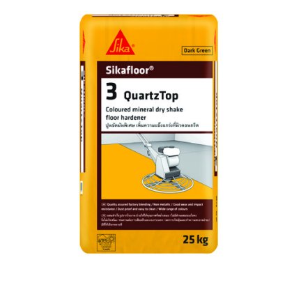 SikaFloor 3Quartztop, Dark Green, 25 kg/bag