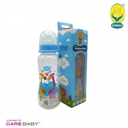 Pappu 8 OZ. Easy Grip bottle Cartoon Pattern With Silicone Nipple