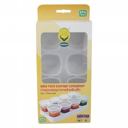 Baby food storage container 8pcsx2oz cups+tray