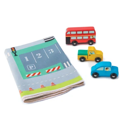 TENDER LEAF TOYS ชุดในเมืองพร้อมผ้าพิมพ์ลาย Town Playmat (3y+)