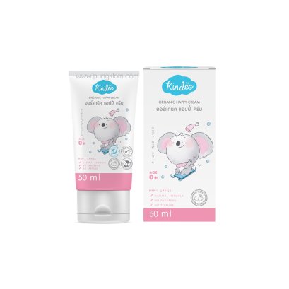KINDEE ครีมทาผื่นผ้าอ้อม Kids Organic Happy Cream (0+)