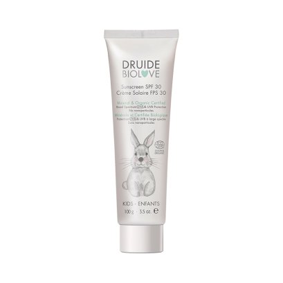 DRUIDE ครีมกันแดดออร์แกนิกสูตรอ่อนโยน SPF30 100 ml.(6m+)